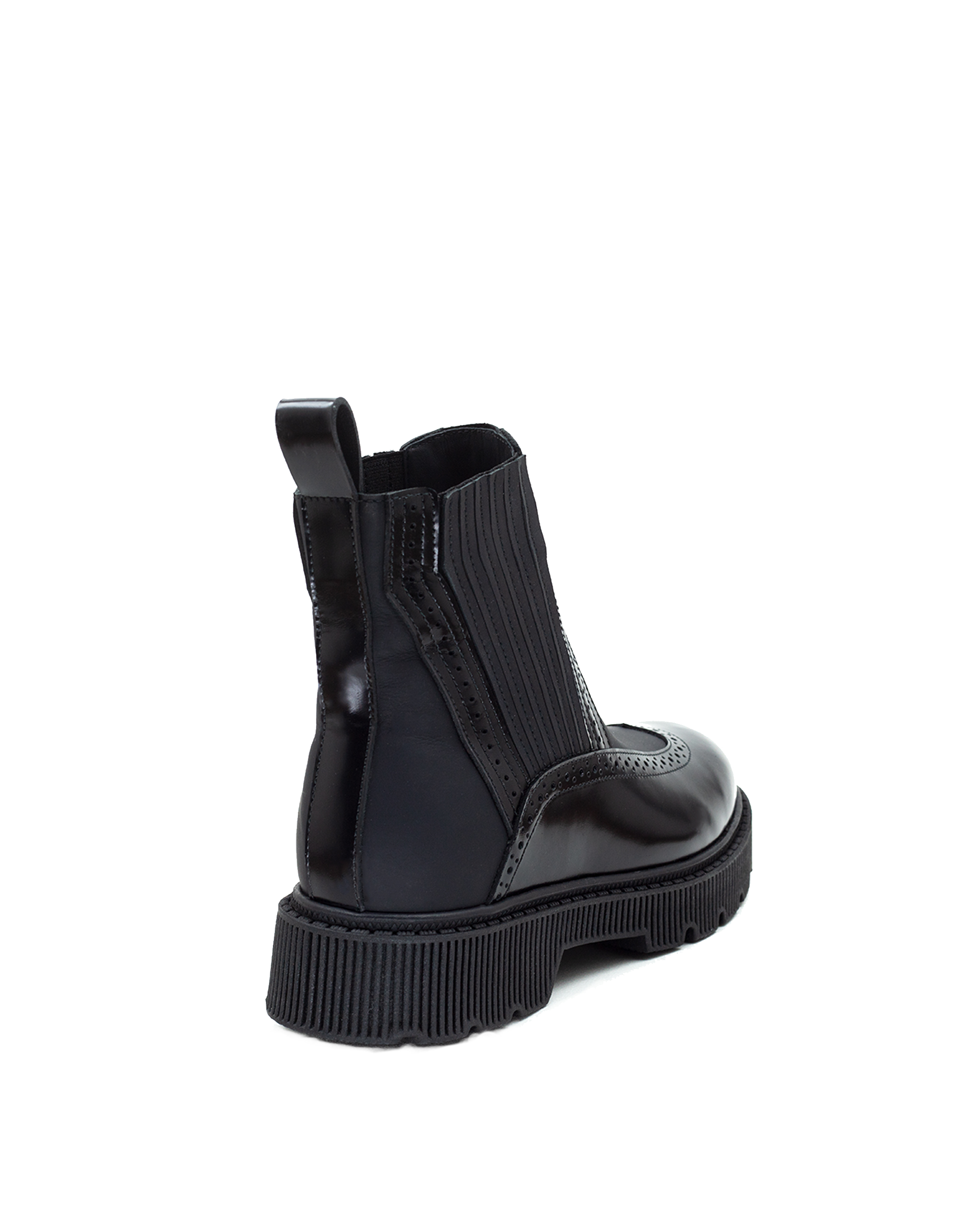 Tereza Black: High-Quality Leather Elastic Ankle Women Boot
